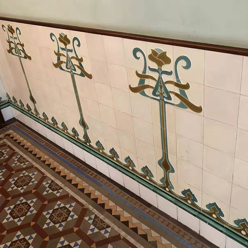 152mm x 152mm 维多利亚艺术墙砖 15(定制)